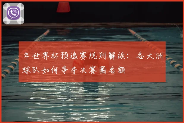 年世界杯预选赛规则解读:各大洲球队如何争夺决赛圈名额